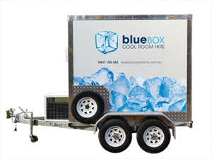Blue Box 8 × 5 ft mobile cool room trailer