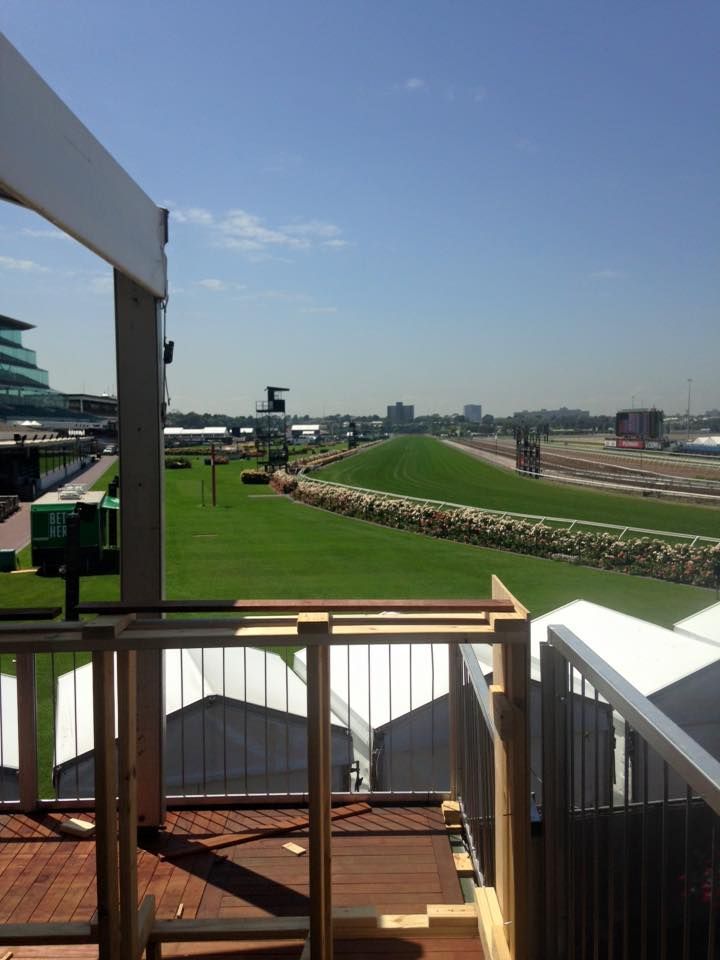 Racecourse view at the Flemington Spring Carnival