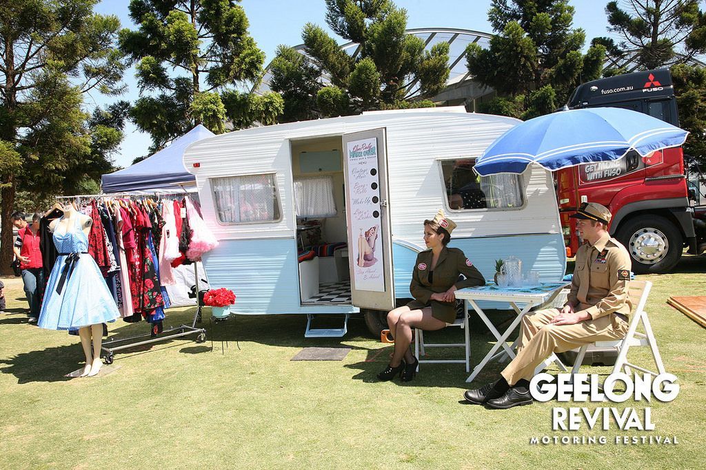 Food vendor caravan at the Geelong Revival festival